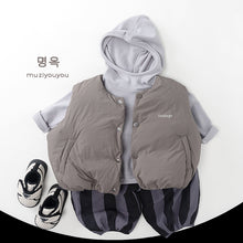 將圖片載入圖庫檢視器 25218SE-冬季韓版澎澎夾棉排釦保暖背心
