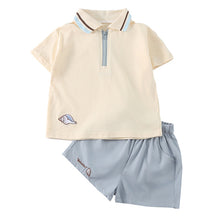 將圖片載入圖庫檢視器 XZ260860TG-夏季｜Polo短袖｜短褲套裝

