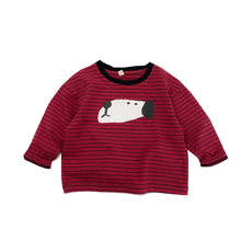 將圖片載入圖庫檢視器 1572SE秋季印花條紋長袖上衣
