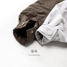 將圖片載入圖庫檢視器 25233SE-冬季兒童加絨拉鍊可拆帽戶外衝鋒衣
