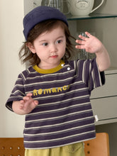 將圖片載入圖庫檢視器 M627053TG-夏季｜撞色條紋｜短褲套裝
