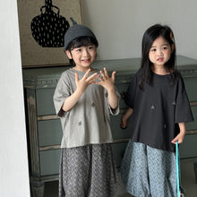 Load image into Gallery viewer, 26X12SE-夏季｜純棉五分袖｜兒童寬鬆短袖T恤
