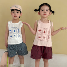 將圖片載入圖庫檢視器 XZ260964TG-夏季｜背心短褲｜套裝
