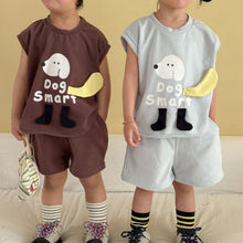 將圖片載入圖庫檢視器 XZ260988TG-夏季｜休閒背心｜短褲套裝
