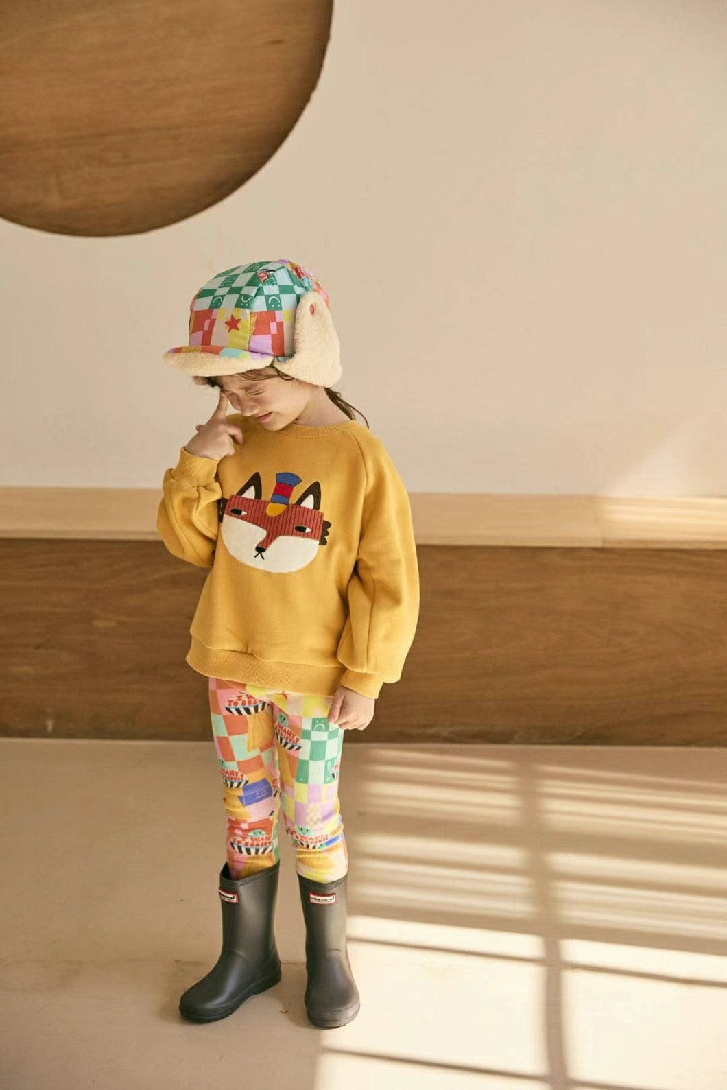23356SE-Autumn and winter all-match Korean version of animal print long-sleeved top