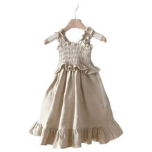 Load image into Gallery viewer, Y6520DS-Summer solid color ruffled sleeveless dress 
