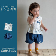 Load image into Gallery viewer, M627075TG-夏季｜純棉背心｜短褲套裝
