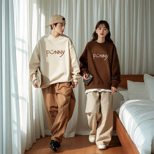 Load image into Gallery viewer, 2026010605SE-春秋季復古字母印花長袖親子裝
