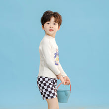 Load image into Gallery viewer, 9530TG-Boys Split Quick-drying Swim Trunks Swimsuit Set + Swim Cap 
