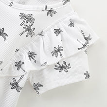 Load image into Gallery viewer, 10148TG-Summer European and American children&#39;s round neck short sleeves cute little girl two-piece suit 
