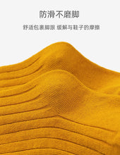 Load image into Gallery viewer, WH122101AC-Combed cotton solid color double needle breathable knee socks
