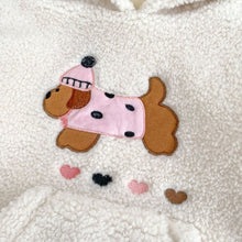 Load image into Gallery viewer, H10656TG-冬季加厚連帽上衣&amp;條紋絨褲
