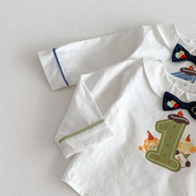 Load image into Gallery viewer, ZCY6100LS-春季寶寶周歲上衣&amp;吊帶褲
