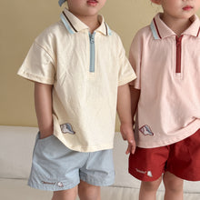 將圖片載入圖庫檢視器 XZ260860TG-夏季｜Polo短袖｜短褲套裝
