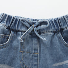 將圖片載入圖庫檢視器 112014PA-夏季女童牛仔短褲
