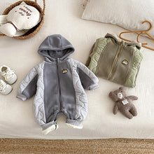 將圖片載入圖庫檢視器 ZDL5185LS-冬季奧粒絨連身衣｜貼標夾棉爬服
