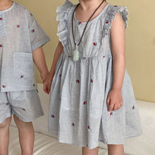 將圖片載入圖庫檢視器 XZ260896TG-夏季條紋兄妹套裝
