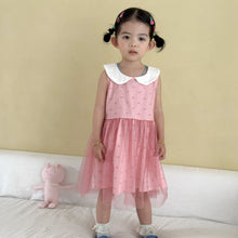 將圖片載入圖庫檢視器 XQ260907DS-夏季｜娃娃領網紗｜背心連衣裙
