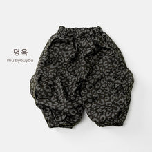 將圖片載入圖庫檢視器 25252PA-冬季豹紋加絨保暖褲
