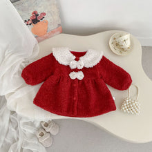 將圖片載入圖庫檢視器 H10673SE-冬季拜年蝴蝶結加絨外套
