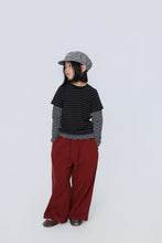 將圖片載入圖庫檢視器 BB2628PCW-秋日條紋波點假兩件上衣
