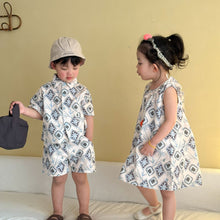 Load image into Gallery viewer, XZ260951TG-夏季｜度假風襯衫｜短褲套裝
