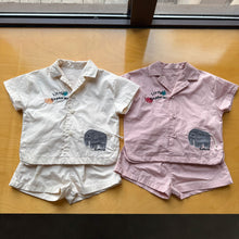 將圖片載入圖庫檢視器 XZ260831TG-夏季純棉襯衫套裝
