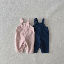 將圖片載入圖庫檢視器 Y9613LS-春夏季嬰兒大口袋純棉燈芯絨背帶褲長爬服
