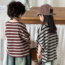 Load image into Gallery viewer, 25X54SE-夏季｜條紋落肩｜短袖上衣
