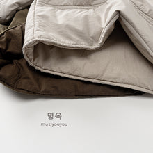 將圖片載入圖庫檢視器 25225SE-冬季韓版雙口袋套頭輕棉服上衣
