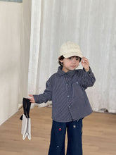 將圖片載入圖庫檢視器 CC260843SE-春秋季純棉條紋長袖襯衫
