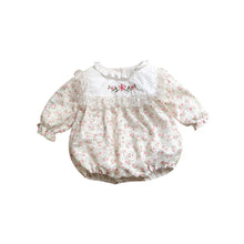 將圖片載入圖庫檢視器 2401338LS-春款撞色碎花三角爬服
