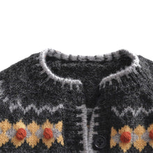 Load image into Gallery viewer, 25K51SE-春秋馬海毛撞色針織開衫
