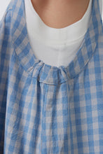 Load image into Gallery viewer, BB2609PCW-夏季｜藍格紋｜吊帶連衣裙
