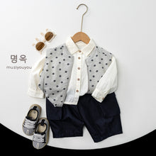 將圖片載入圖庫檢視器 26073SE-春夏｜波點條紋｜馬甲背心
