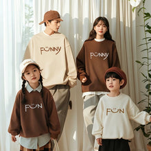 Load image into Gallery viewer, 2026010605SE-春秋季復古字母印花長袖親子裝
