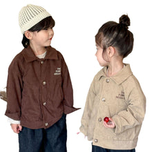 Load image into Gallery viewer, QW240048SE-Autumn Korean children&#39;s corduroy jacket 
