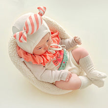Load image into Gallery viewer, 51410LS-Summer Korean Candy Print Style Bodysuit Set + Hat 
