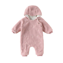 將圖片載入圖庫檢視器 D25285LS-冬季北歐風搖立絨連帽連體服
