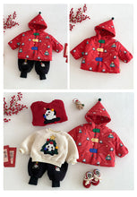 將圖片載入圖庫檢視器 ZDW5622SE-冬季熊貓撞色加厚夾棉外套
