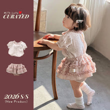 將圖片載入圖庫檢視器 624008TG-夏季｜短袖包屁衣｜女童蛋糕裙兩件套
