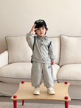 將圖片載入圖庫檢視器 CQ260851TG-春秋季格子翻領運動兩件套&amp;連衣裙
