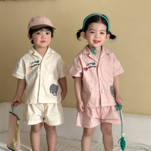 將圖片載入圖庫檢視器 XZ260831TG-夏季純棉襯衫套裝
