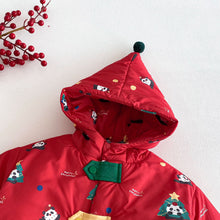 將圖片載入圖庫檢視器 ZDW5622SE-冬季熊貓撞色加厚夾棉外套
