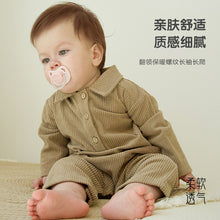 Load image into Gallery viewer, D25272LS-秋季翻領螺紋爬服
