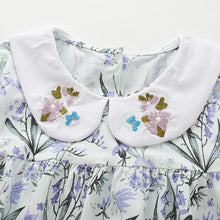 將圖片載入圖庫檢視器 10650DS-秋冬娃娃領花花洋裝
