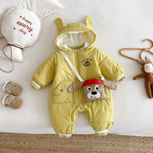 將圖片載入圖庫檢視器 ZDL5067LS-冬季小狗連身衣｜夾棉連帽爬服
