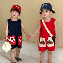 將圖片載入圖庫檢視器 XL260872LS-夏季純棉連身衣
