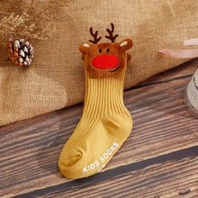 將圖片載入圖庫檢視器 026AC-INS聖誕系列嬰幼兒中筒防滑襪(三雙起批)
