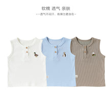 Load image into Gallery viewer, D60105LS-夏季｜刺繡無袖｜背心T恤上衣
